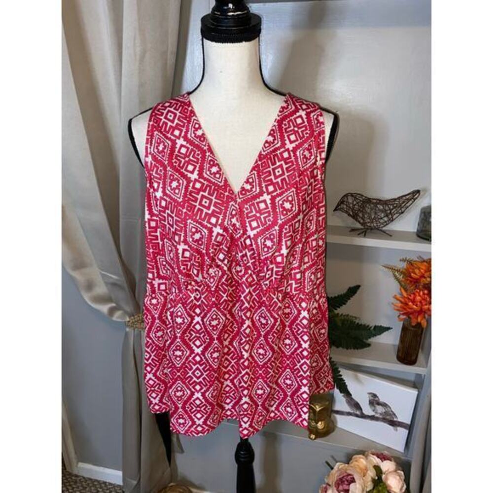 NWT LUUKSE size XL XLarge Color 101 Pink White Tank Top NEW